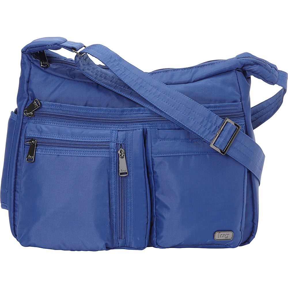 Lug RFID Double Dutch Cross body Bag Cobalt Blue Lug Fabric Handbags