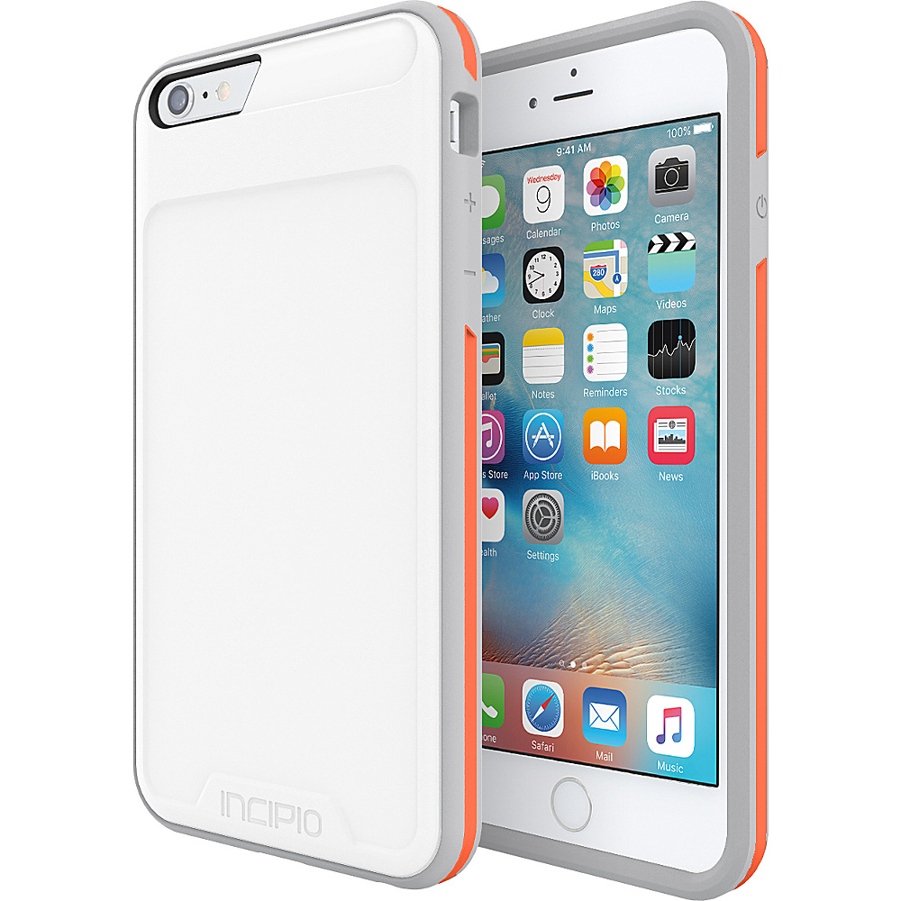 Incipio Performance Series Level 3 for iPhone 6 Plus 6s Plus White Orange Incipio Electronic Cases