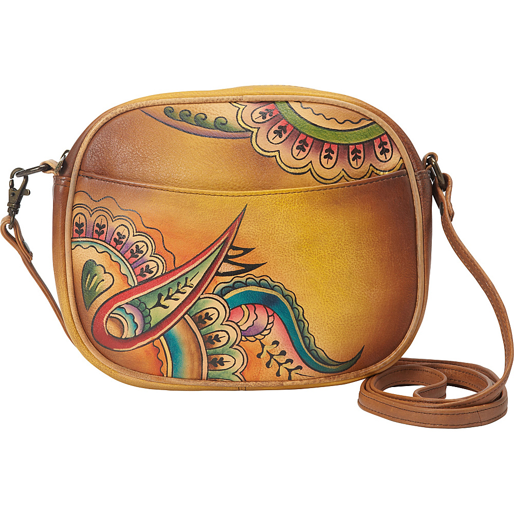 ANNA by Anuschka Hand Painted Multi Compartment Convertible Royal Paisley ANNA by Anuschka Leather Handbags