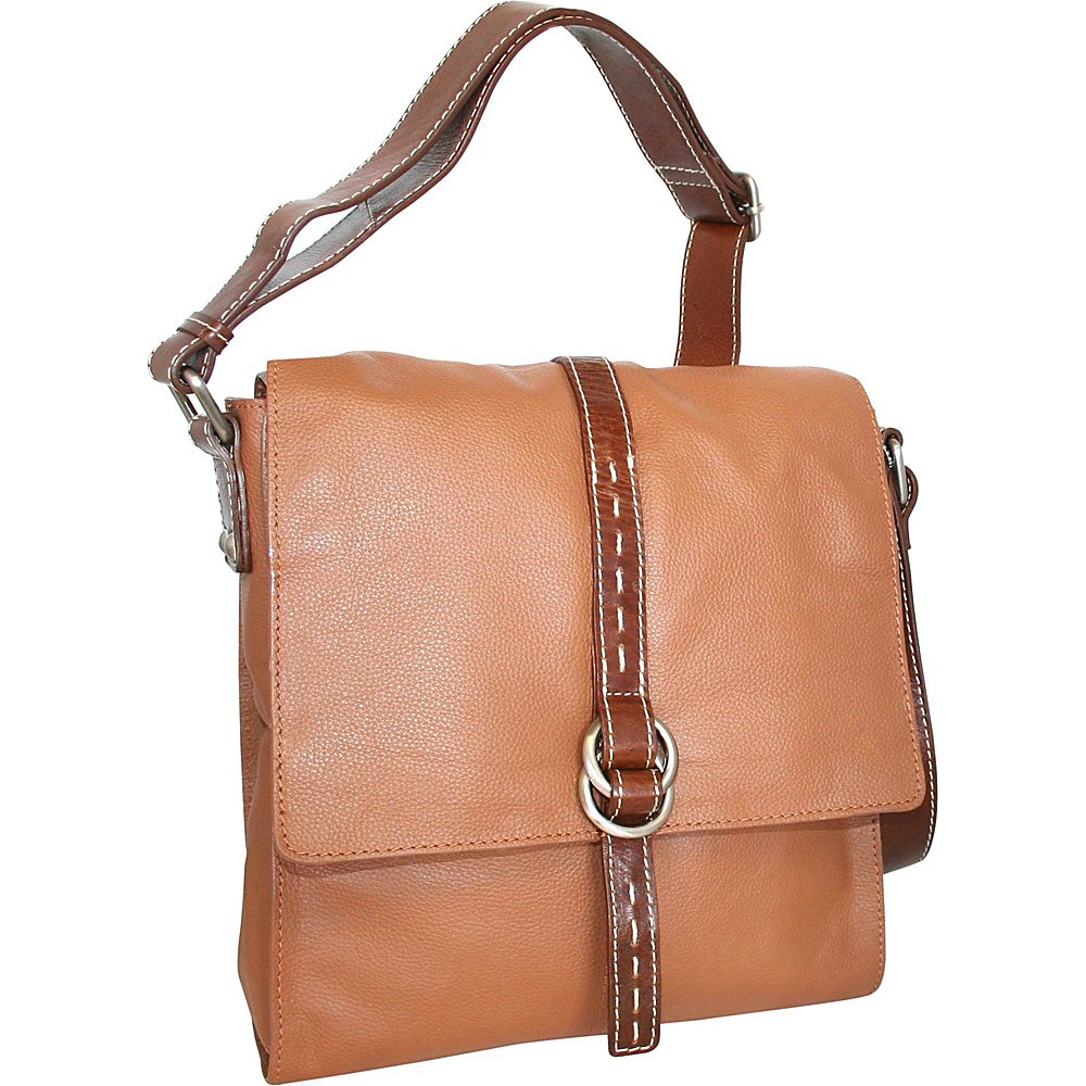 Nino Bossi Lovely Rita Crossbody Cognac Nino Bossi Leather Handbags