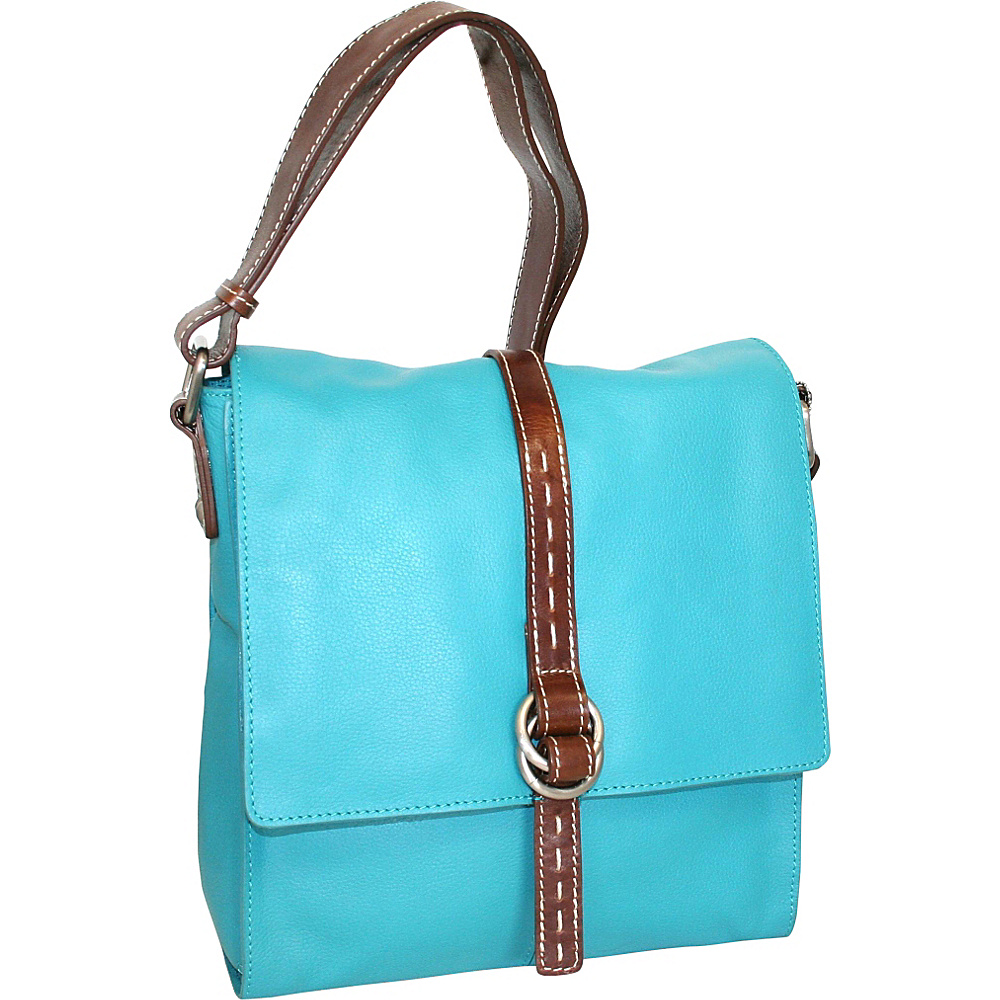 Nino Bossi Lovely Rita Crossbody Turquoise Nino Bossi Leather Handbags