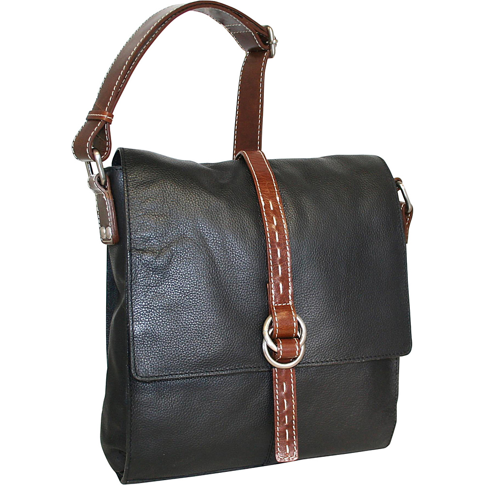 Nino Bossi Lovely Rita Crossbody Black Nino Bossi Leather Handbags