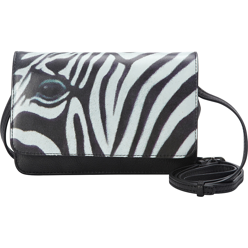 Icon Shoes Crossbody Wallet Bag Zebra Stripes Icon Shoes Leather Handbags