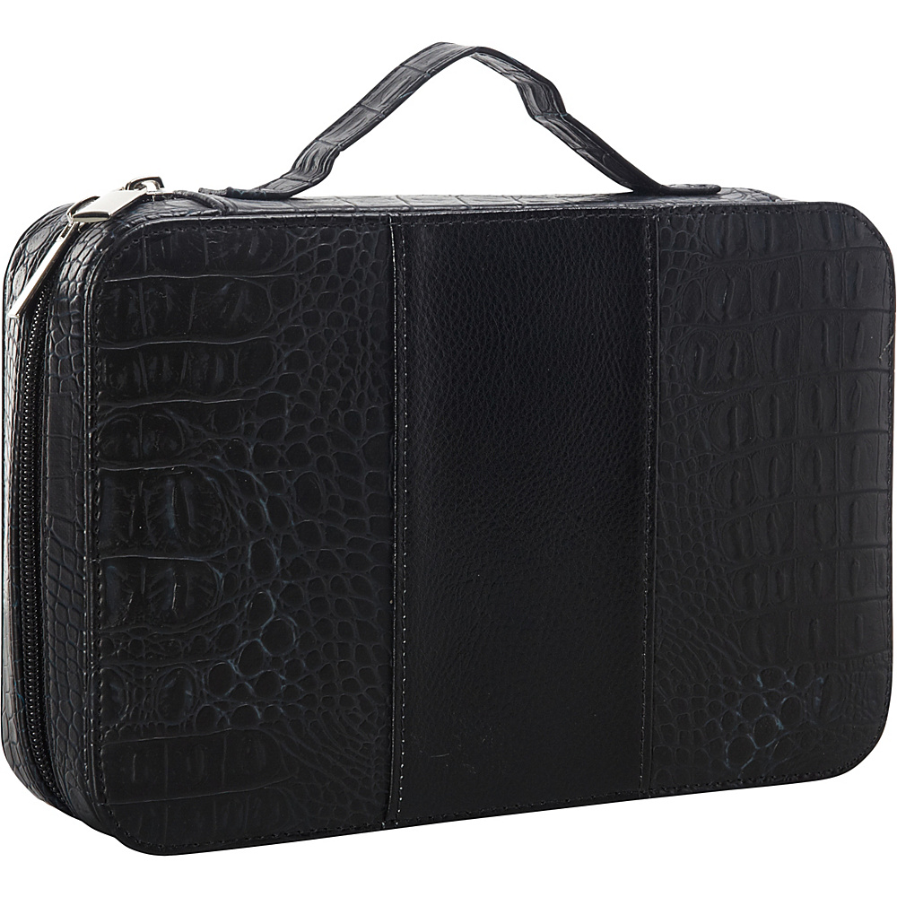 Goodhope Bags Deluxe Croc Leather Cosmetic Case Black Goodhope Bags Women s SLG Other