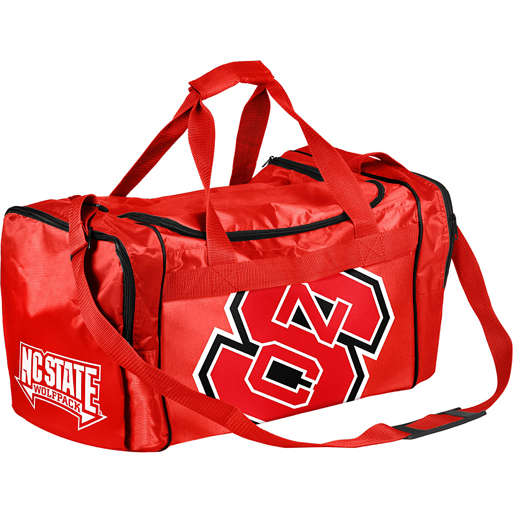 Forever Collectibles NCAA Forever Collectibles Core Duffle Bag North Carolina State Wolfpack Red Forever Collectibles Gym Duffels