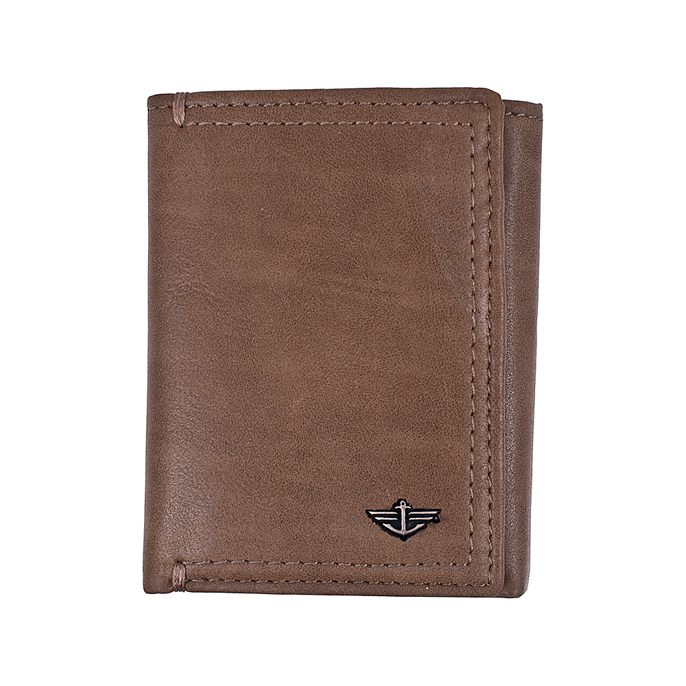 Dockers Trifold Wallet With Ornament Taupe Dockers Men s Wallets
