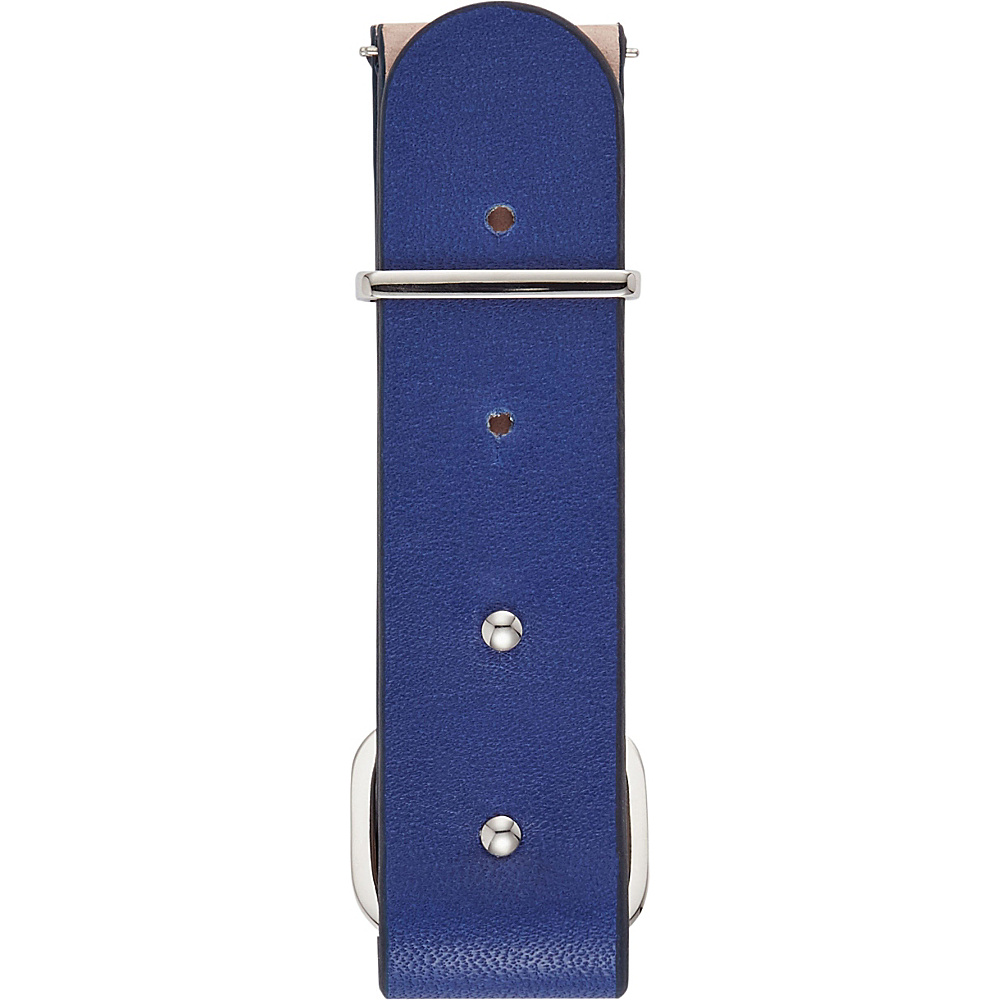 Fossil Leather 18mm Rivet Watch Strap Blue Fossil Watches