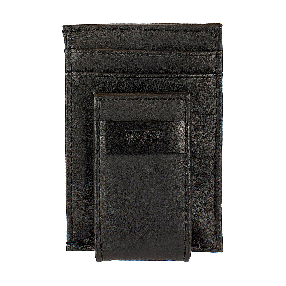 Levi s Magnetic Card Case Wallet BLACK Levi s Men s Wallets