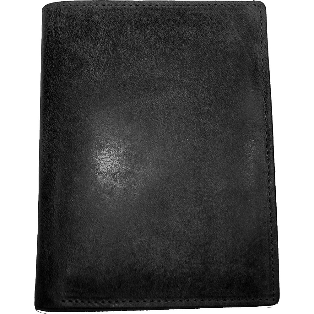 Budd Leather RFID Passport Case Black Budd Leather Men s Wallets