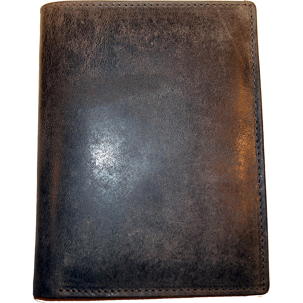 Budd Leather RFID Passport Case Brown Budd Leather Men s Wallets