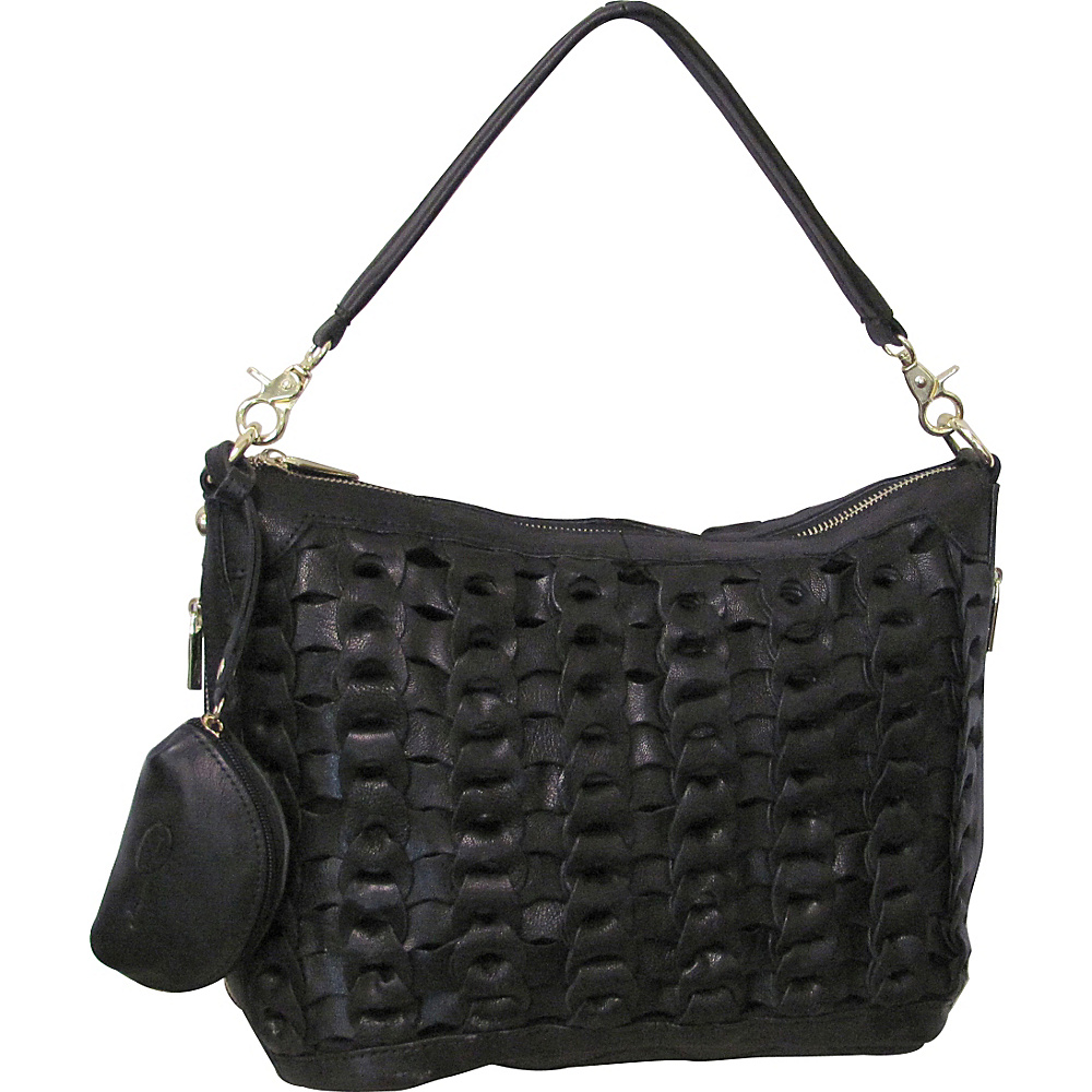 AmeriLeather Dixie Leather Handbag Black AmeriLeather Leather Handbags