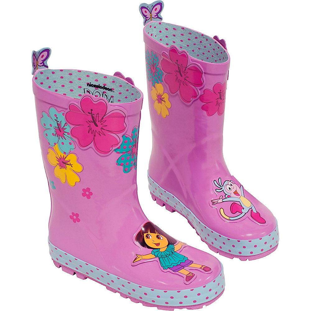 Kidorable Dora Rain Boots 2 US Kid s M Regular Medium Pink Kidorable Men s Footwear
