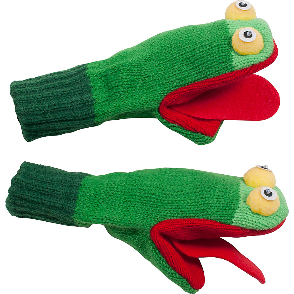 Kidorable Frog Knit Mittens Green Medium Kidorable Hats Gloves Scarves