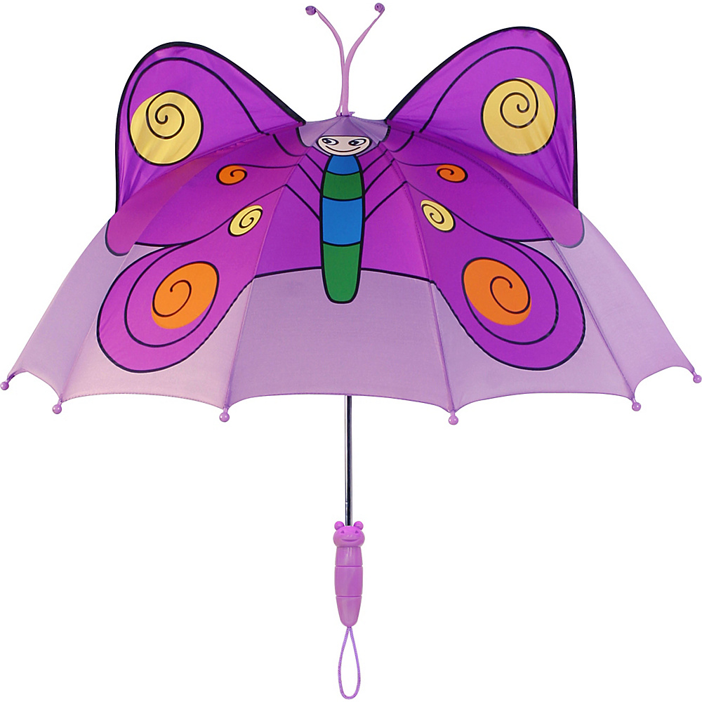 Kidorable Butterfly Umbrella Purple One Size Kidorable Umbrellas and Rain Gear