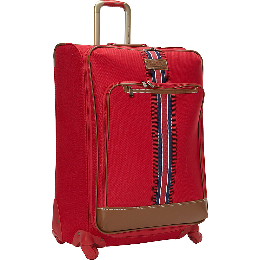 Tommy Hilfiger Luggage Nantucket 28 Exp. Upright Spinner Red Tommy Hilfiger Luggage Softside Checked