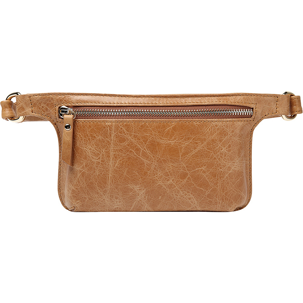 Vicenzo Leather Mibel Distressed Leather Waist Pack Crossbody Brown Vicenzo Leather Waist Packs