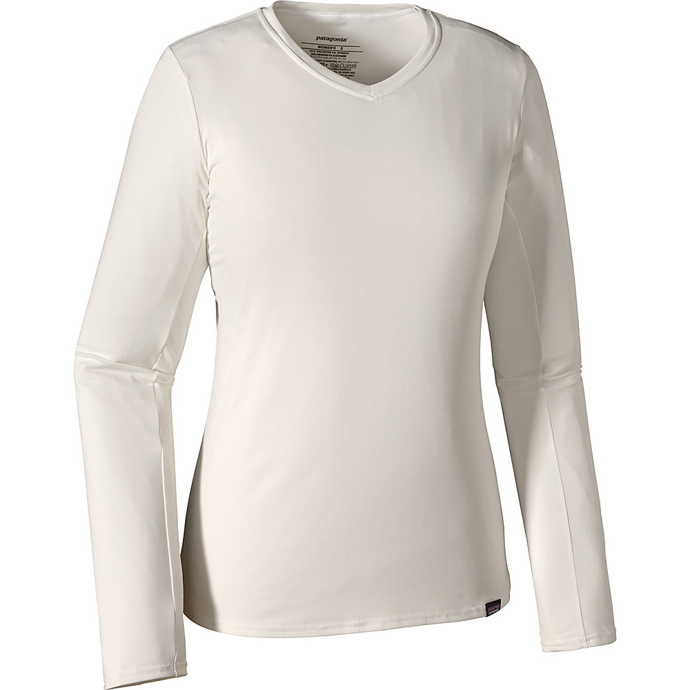 Patagonia Womens Long Sleeve Capilene Daily T Shirt XS White Patagonia Women s Apparel