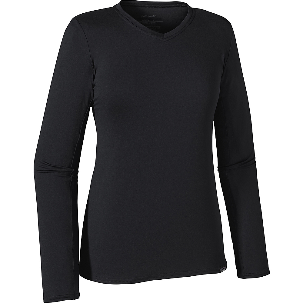 Patagonia Womens Long Sleeve Capilene Daily T Shirt M Black Patagonia Women s Apparel