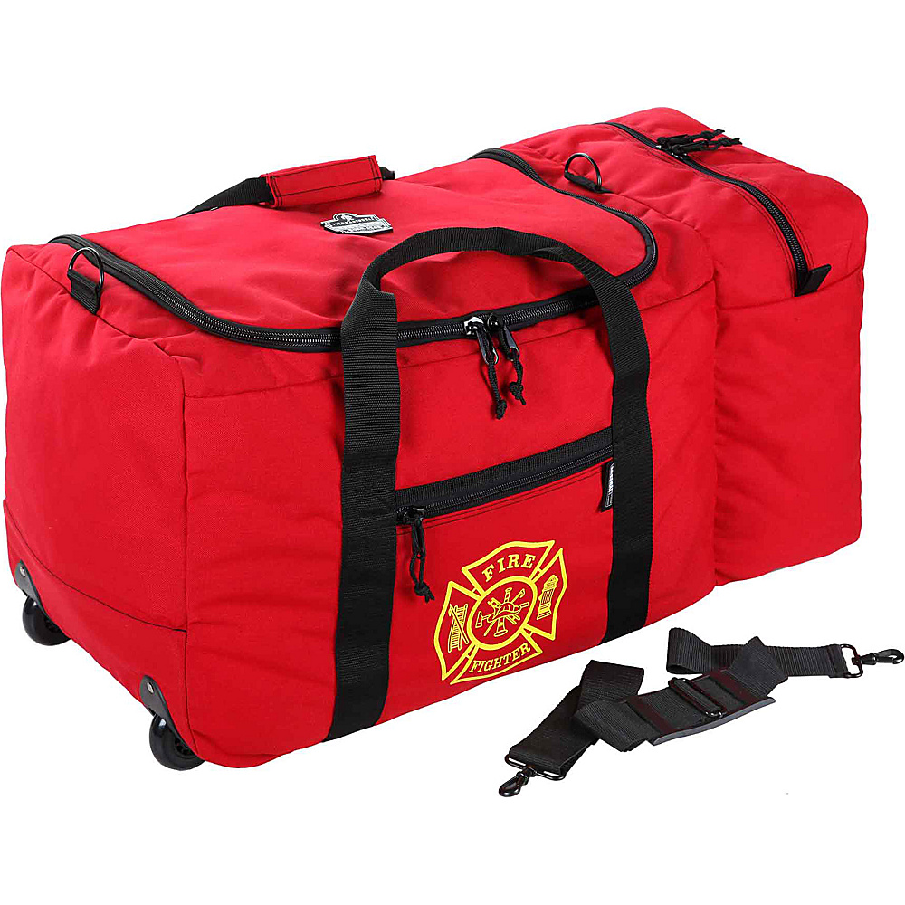 Ergodyne GB5005W Wheeled F R Gear Bag Red Ergodyne Outdoor Duffels
