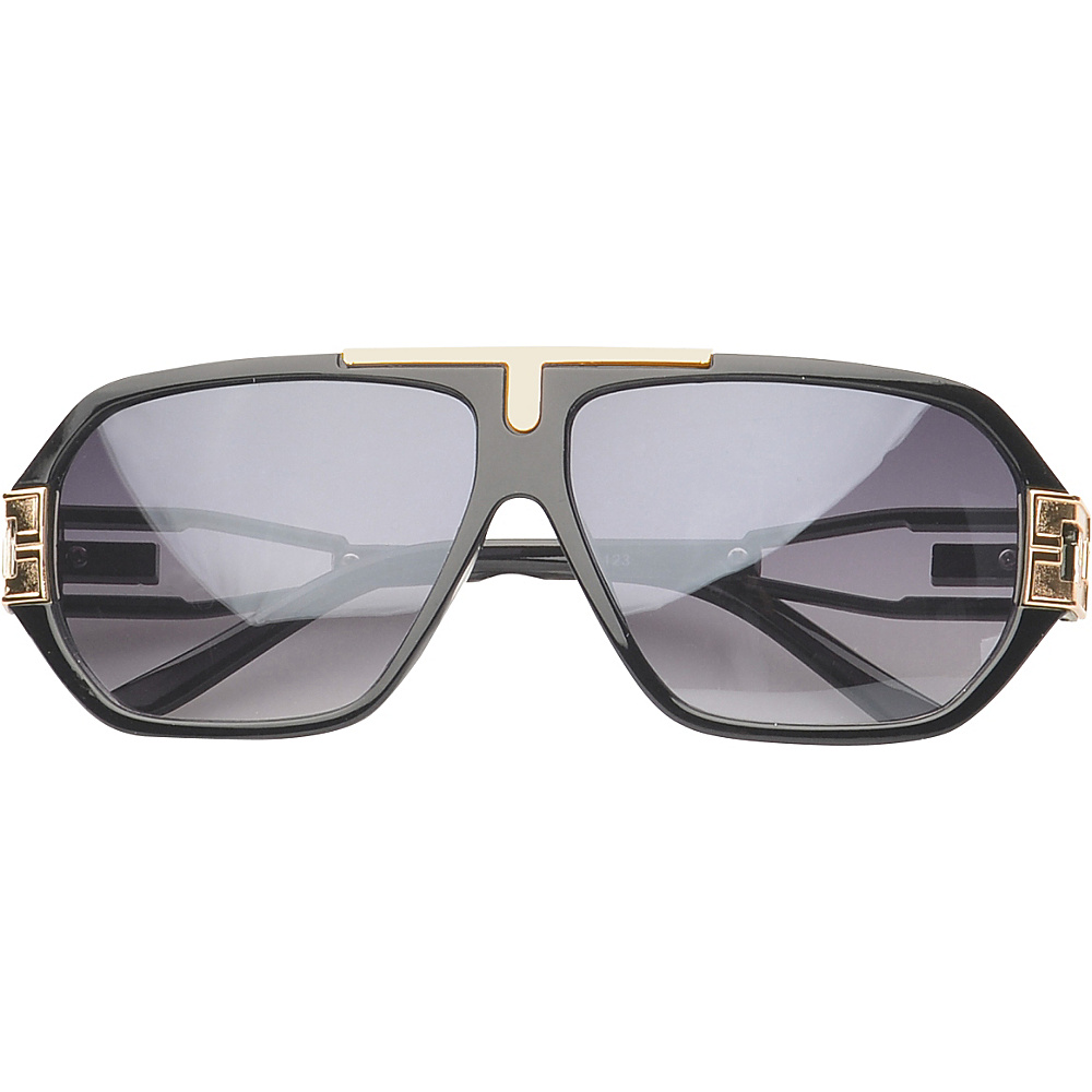 SW Global Eyewear Downey Rectangle Fashion Sunglasses Black SW Global Sunglasses