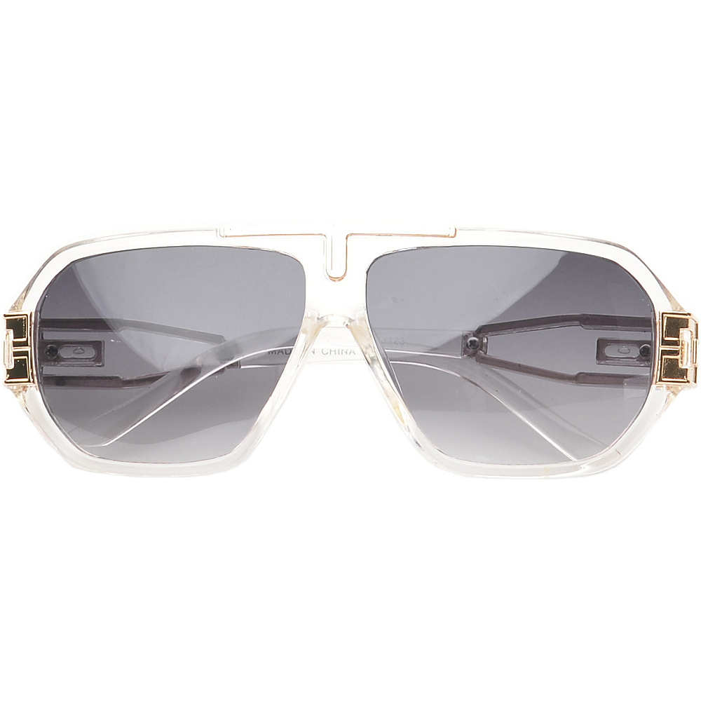SW Global Eyewear Downey Rectangle Fashion Sunglasses White SW Global Sunglasses