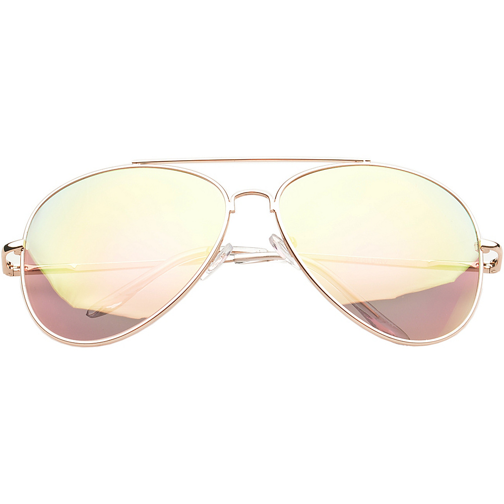 SW Global Eyewear Knoxville Double Bridge Aviator Fashion Sunglasses Pink SW Global Sunglasses