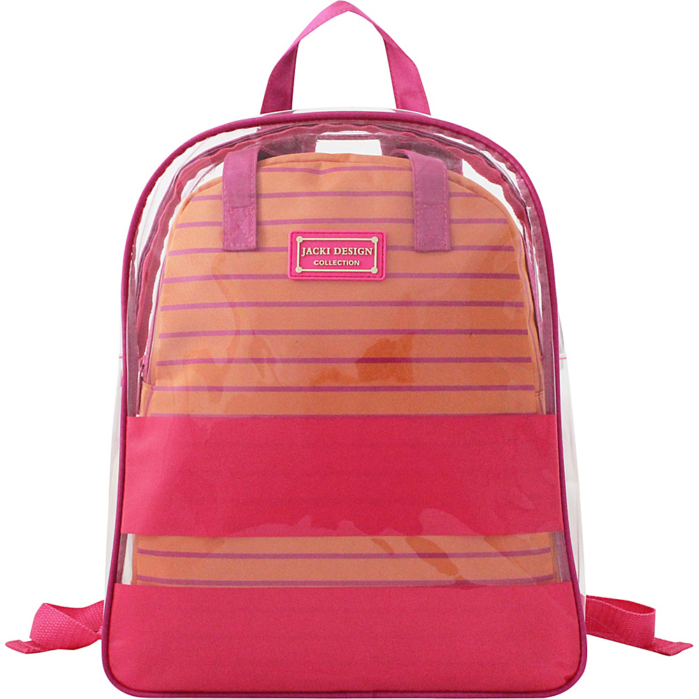 Jacki Design Felicita 2 Piece Back Pack Set Pink Jacki Design Everyday Backpacks