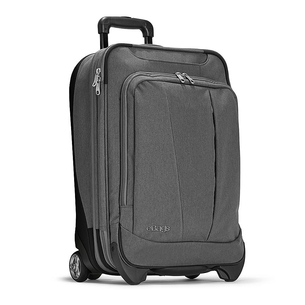 eBags TLS 22 Expandable Wheeled Carry On Heathered Graphite eBags Softside Carry On