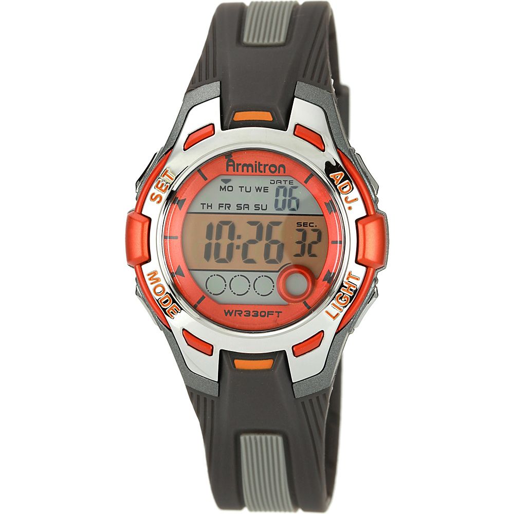 Armitron Sport Womens Digital Chronograph Resin Strap Watch Orange Armitron Watches