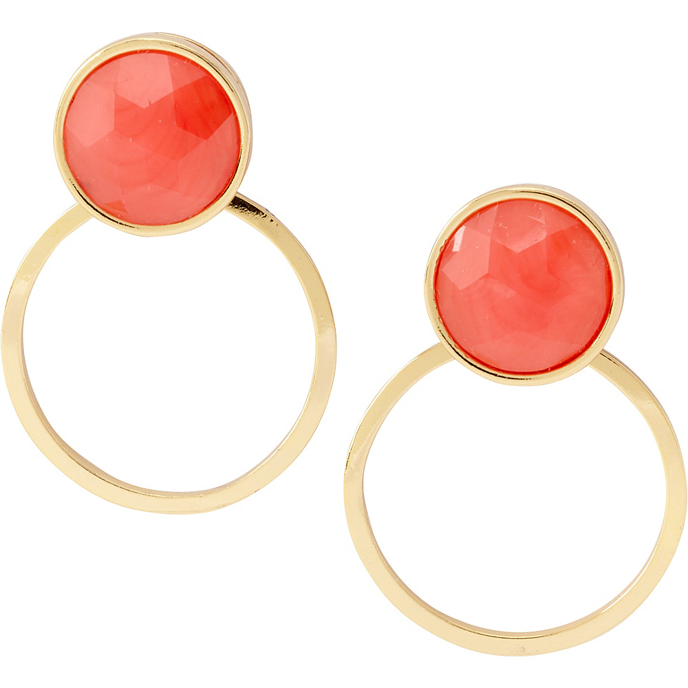 kate spade new york Sun Kissed Sparkle Hoops Pink Multi kate spade new york Jewelry