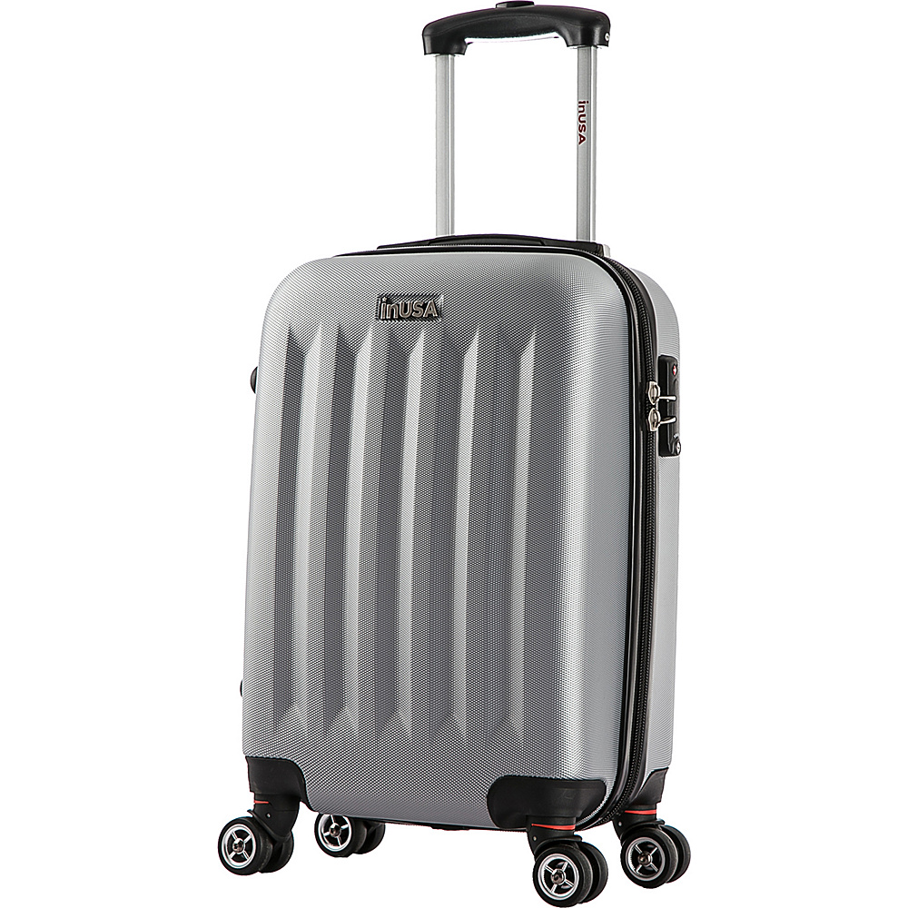 inUSA Philadelphia Collection 19 Carry on Lightweight Hardside Spinner Suitcase Grey inUSA Hardside Carry On