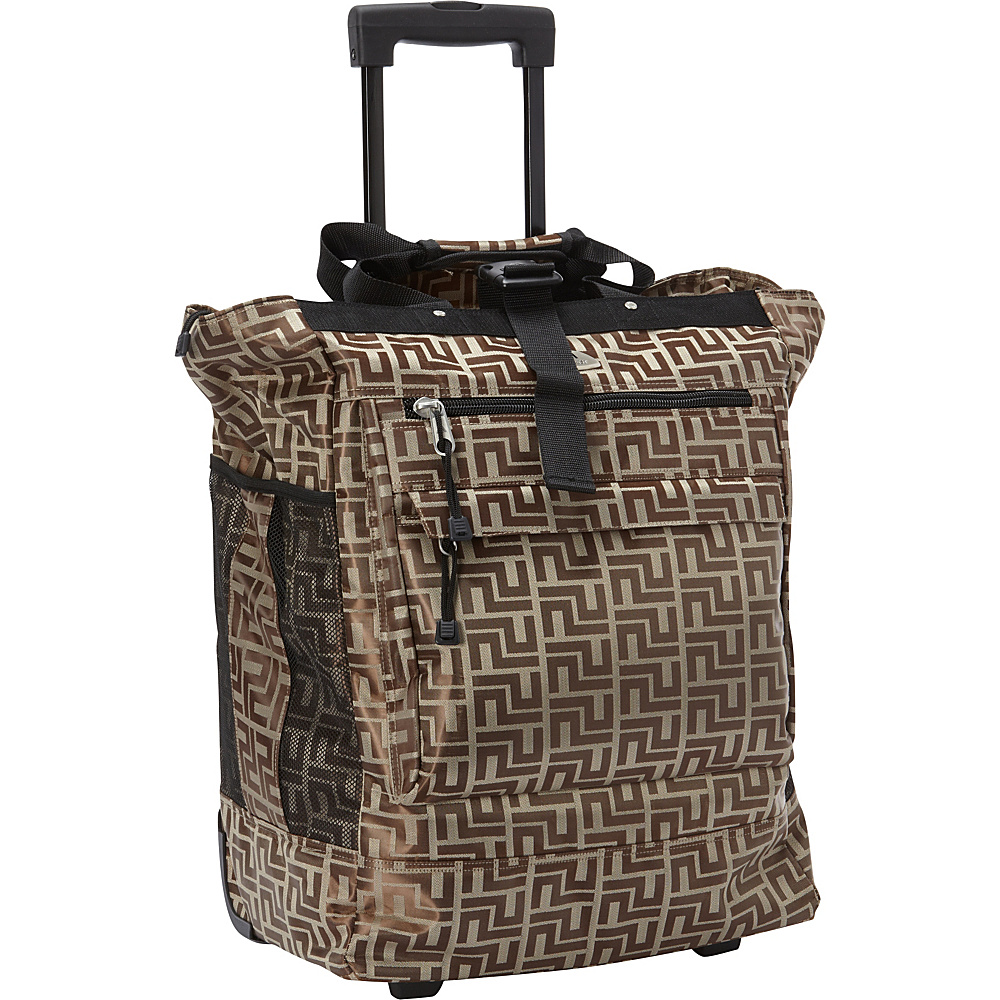 Everest Rolling Tote Brown Everest All Purpose Totes