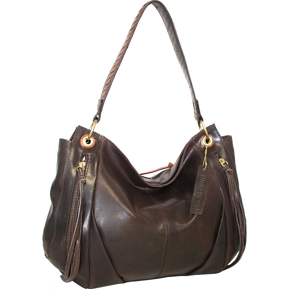 Nino Bossi Come Along Kathy Shoulder Bag Brown Nino Bossi Leather Handbags