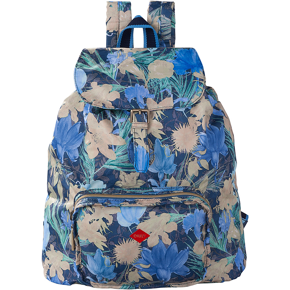 Oilily Folding Classic Backpack Blueberry Oilily School Day Hiking Backpacks