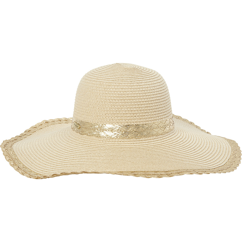 Sun N Sand Gold Braid Hat Natural Sun N Sand Hats Gloves Scarves