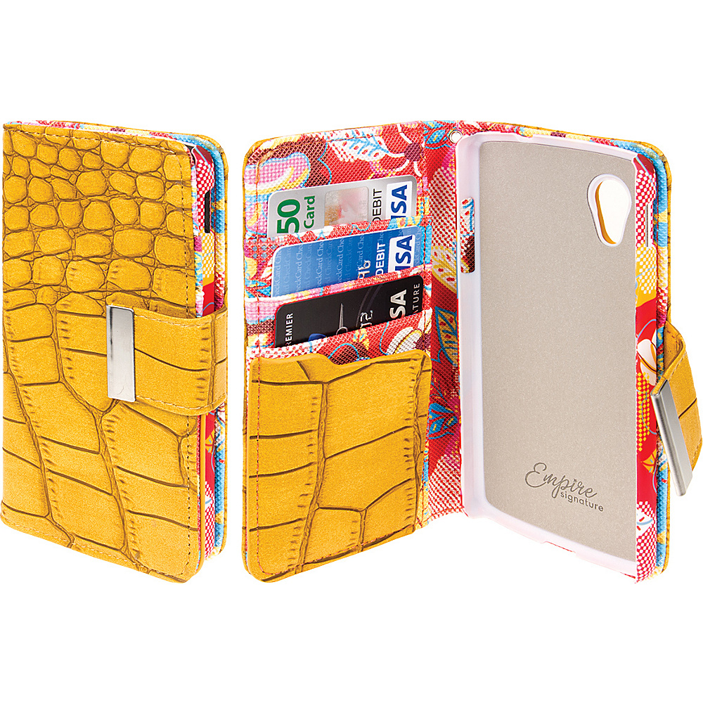 EMPIRE Klix Klutch Designer Wallet Case for Nexus 5 Vintage Flower Pop! EMPIRE Electronic Cases