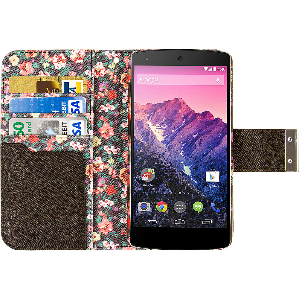 EMPIRE Klix Klutch Designer Wallet Case for Nexus 5 Vintage Floral EMPIRE Electronic Cases