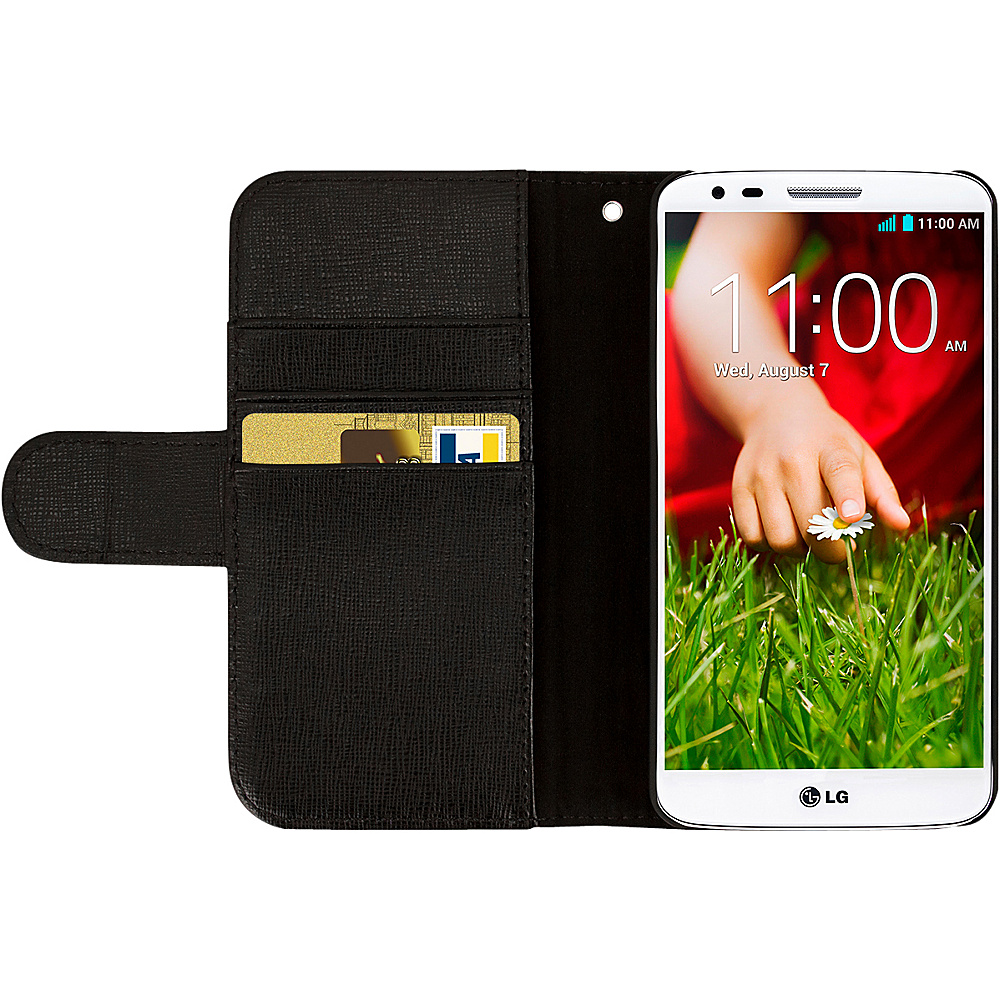 EMPIRE KLIX Genuine Leather Wallet for LG G2 Black EMPIRE Electronic Cases
