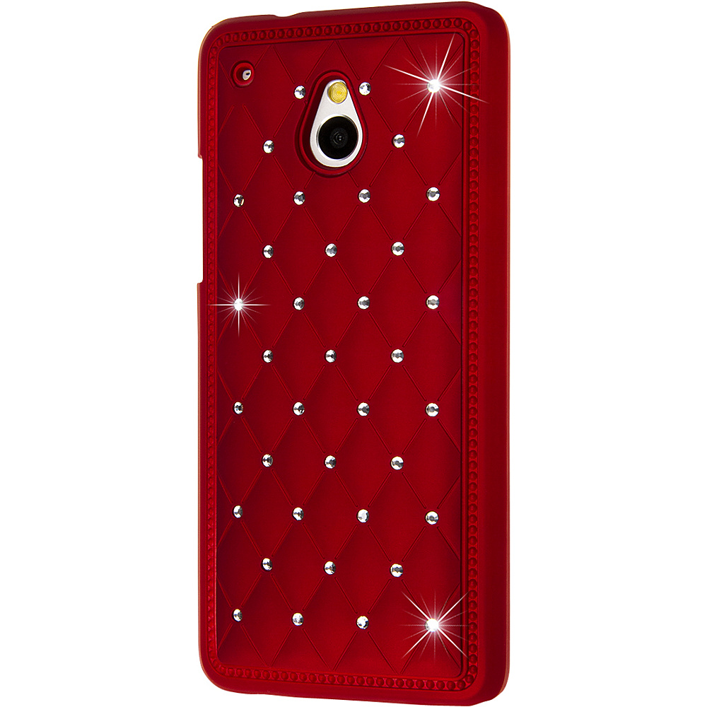 EMPIRE GLITZ Bling Accent Case for HTC One Mini M4 Red EMPIRE Electronic Cases