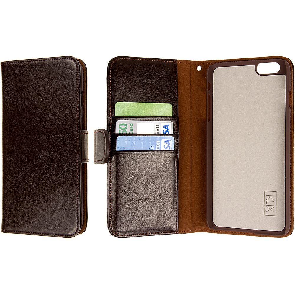 EMPIRE KLIX Genuine Leather Wallet for Apple iPhone 6 Plus 6S Plus Brown EMPIRE Electronic Cases