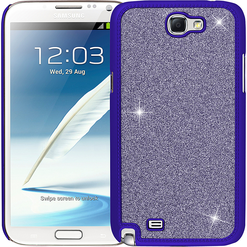 EMPIRE GLITZ Glitter Glam Case for Samsung Galaxy Note 2 Purple EMPIRE Electronic Cases