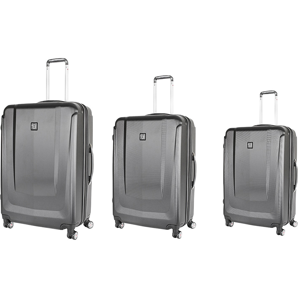 ful 3 Pieces Set Load Rider Luggage Black ful Luggage Sets