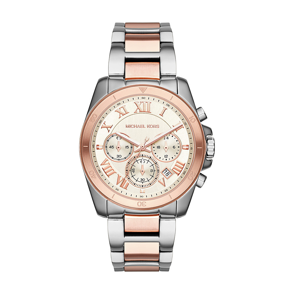 Michael Kors Watches Brecken Chronograph Watch Silver Rose Gold Michael Kors Watches Watches