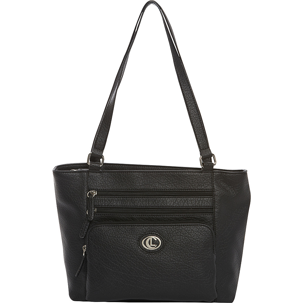 Aurielle Carryland Zip Code Shoppers Tote Black Aurielle Carryland Manmade Handbags
