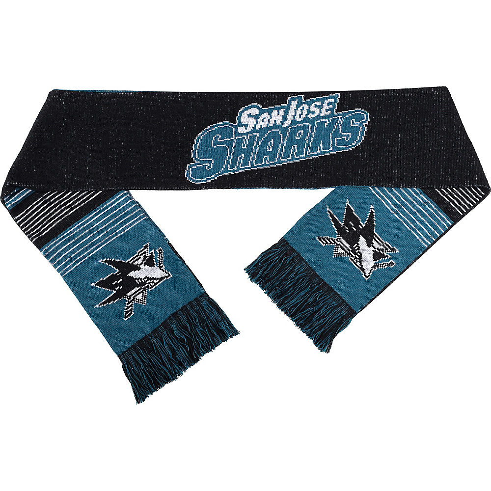 Forever Collectibles NHL Reversible Split Logo Scarf Blue San Jose Sharks Forever Collectibles Scarves
