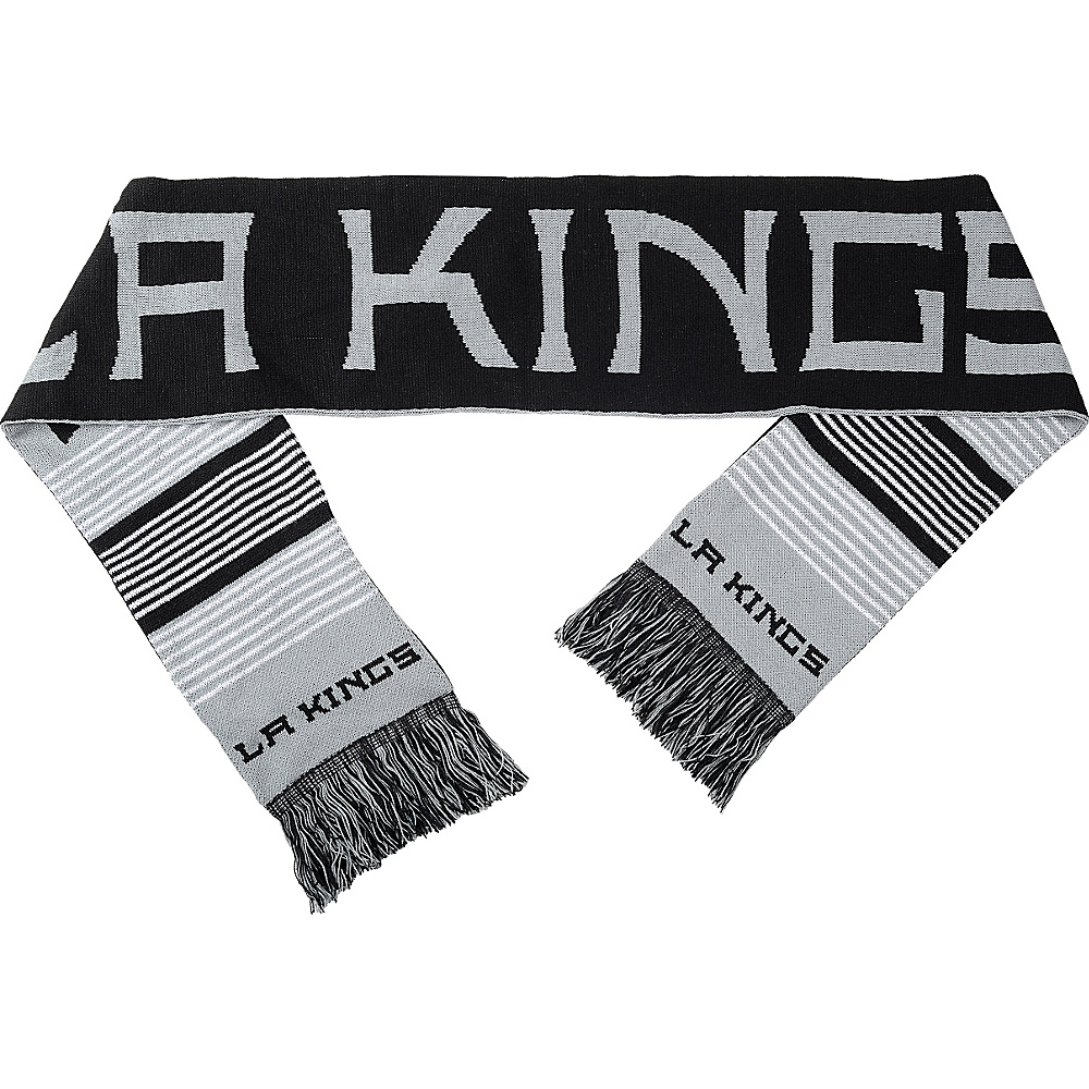 Forever Collectibles NHL Reversible Split Logo Scarf Black Los Angeles Kings Forever Collectibles Scarves