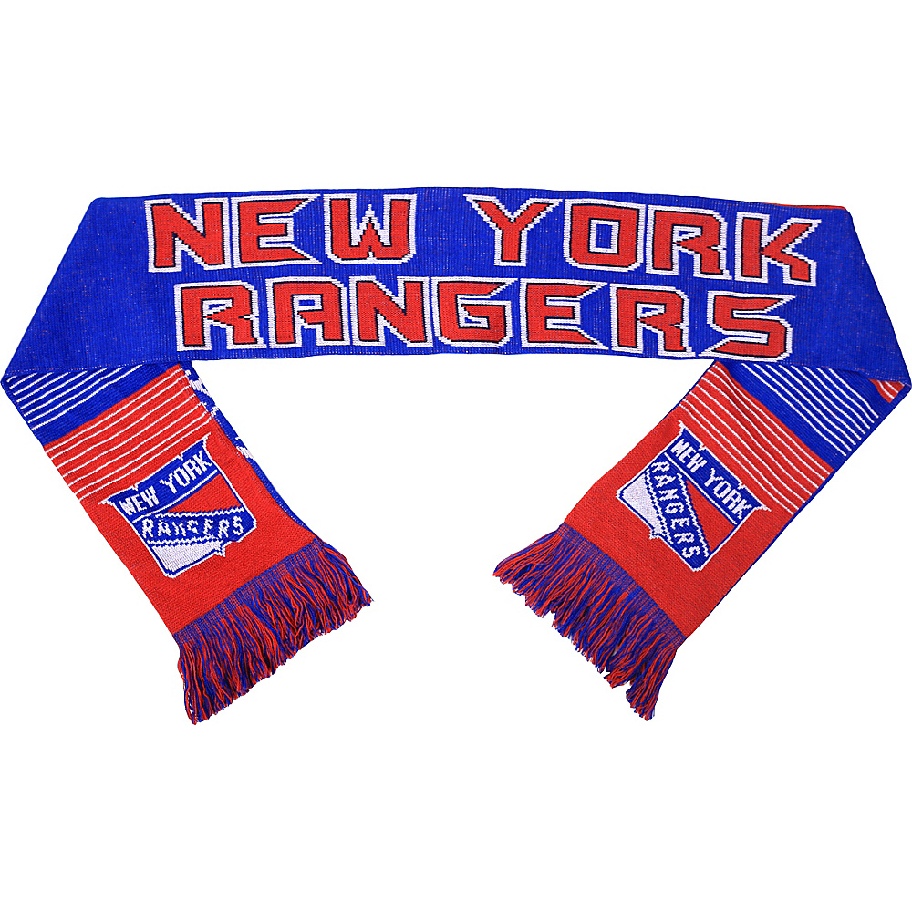 Forever Collectibles NHL Reversible Split Logo Scarf Blue New York Rangers Forever Collectibles Scarves