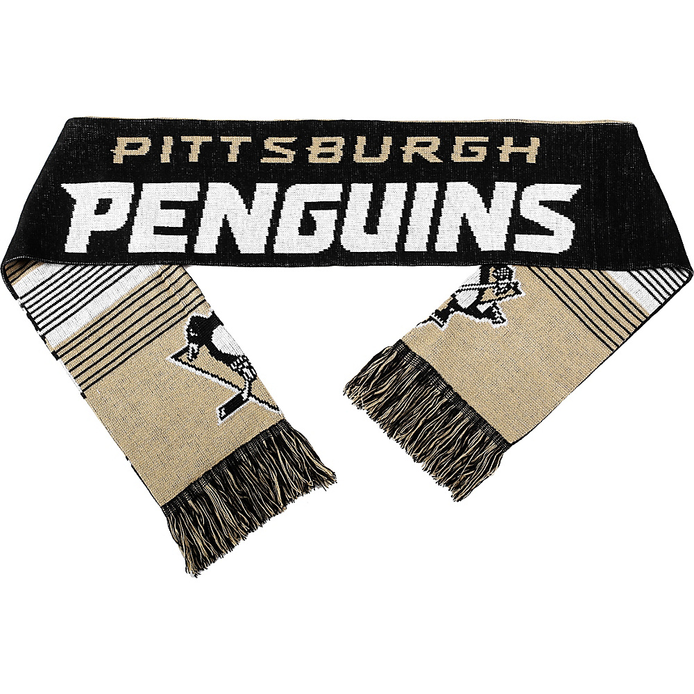 Forever Collectibles NHL Reversible Split Logo Scarf Black Pittsburgh Penguins Forever Collectibles Scarves