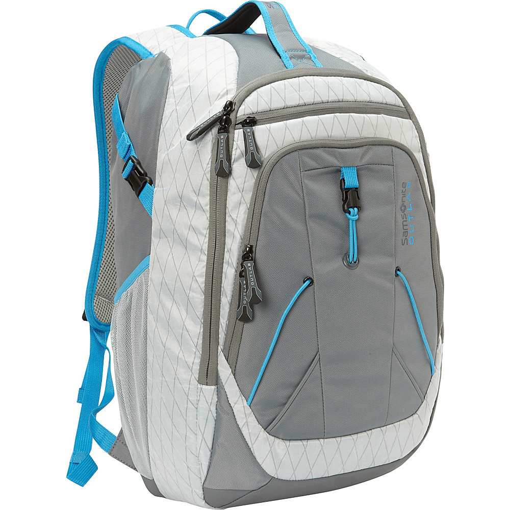 Samsonite Outlab Freefall Backpack Grey White Samsonite School Day Hiking Backpacks