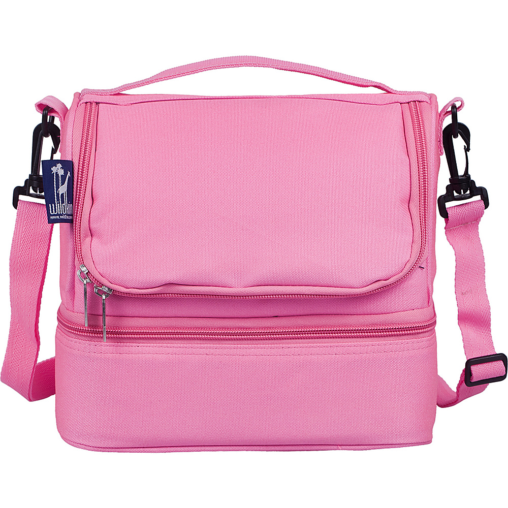 Wildkin Double Decker Lunch Bag Flamingo Pink Wildkin Travel Coolers